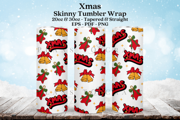 Christmas Tumbler Sublimation Wrap SVG
