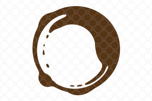 Coffee Stain SVG, Tea Cup Spill Ring 001