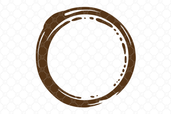 Coffee Stain SVG, Tea Cup Spill Ring 005