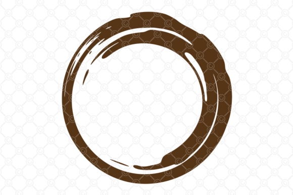 Coffee Stain SVG, Tea Cup Spill Ring 014