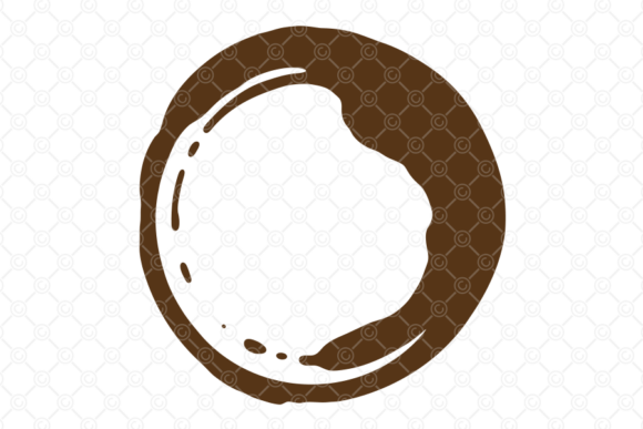 Coffee Stain SVG, Tea Cup Spill Ring 017
