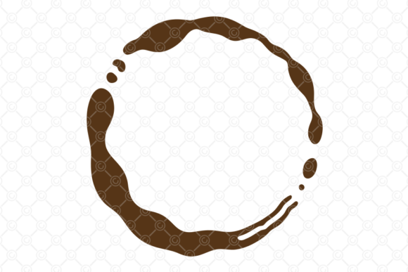 Coffee Stain SVG, Tea Cup Spill Ring 020