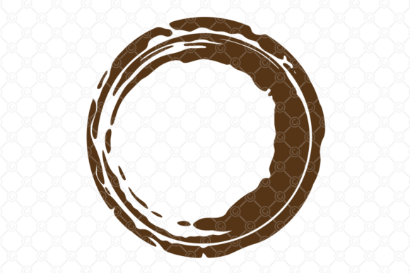 Coffee Stain SVG, Tea Cup Spill Ring 026