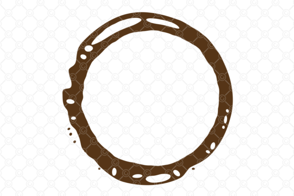 Coffee Stain SVG, Tea Cup Spill Ring 028