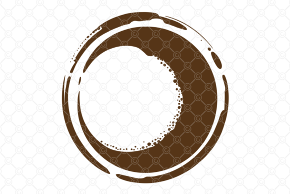 Coffee Stain SVG, Tea Cup Spill Ring 030