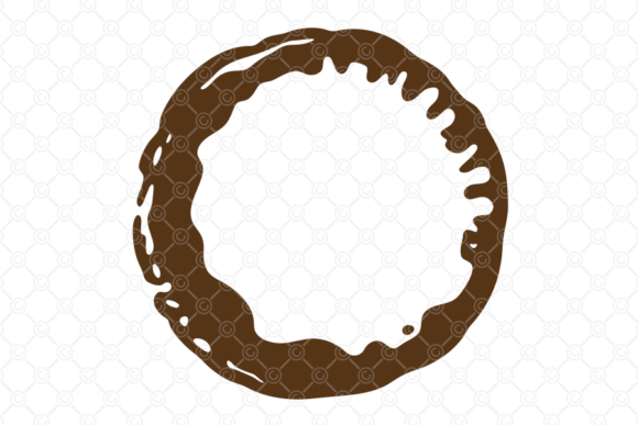 Coffee Stain SVG, Tea Cup Spill Ring 031