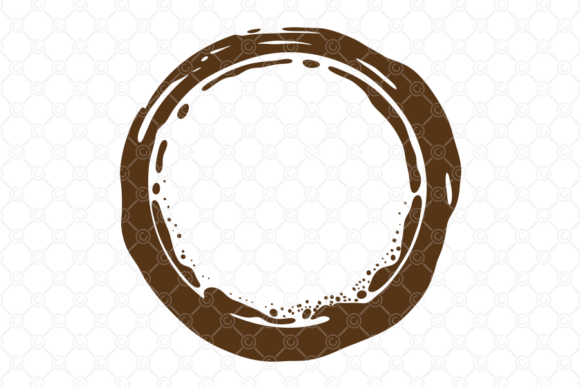 Coffee Stain SVG, Tea Cup Spill Ring 033