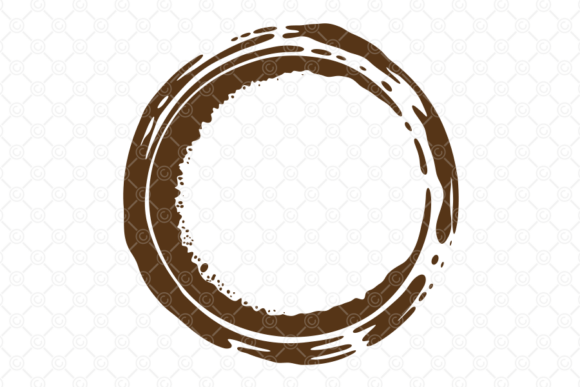 Coffee Stain SVG, Tea Cup Spill Ring 034