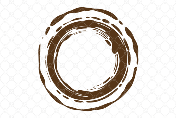 Coffee Stain SVG, Tea Cup Spill Ring 035