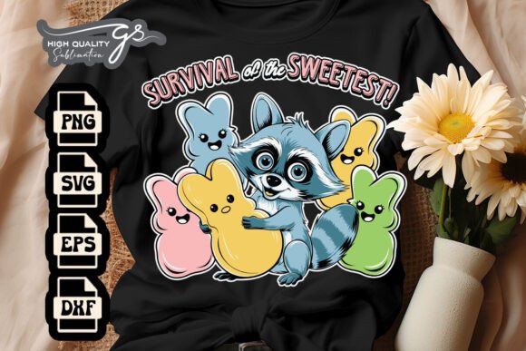 Easter Raccoon Tumbler Wrap Funny SVG