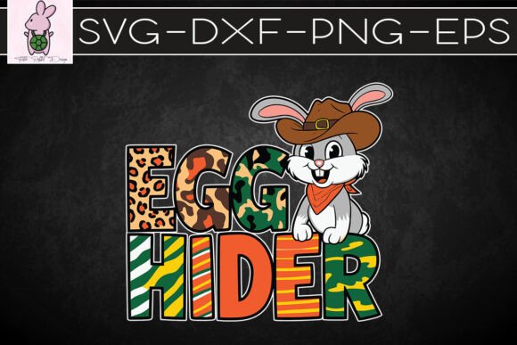 Egg Hider Western Bunny Easter SVG