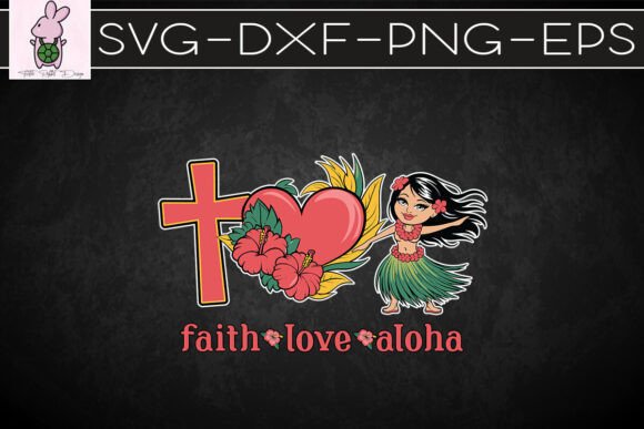 Faith Love Aloha Summer Vibes SVG