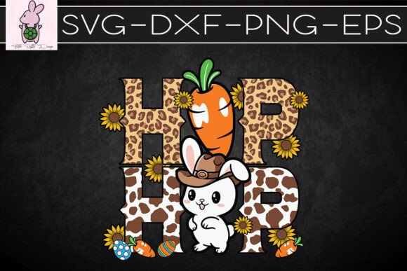 Hip Hop Western Happy Bunny SVG