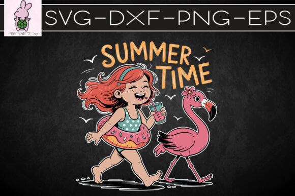 Summer Time Flamingo Chill Vibes SVG