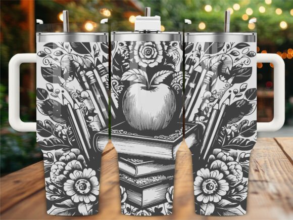 Teacher Books Engraving Laser Tumbler